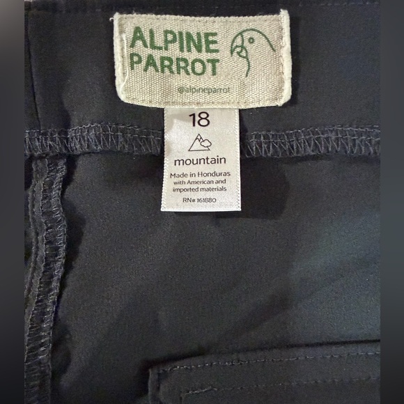 Alpine Parrot Women’s Ponderosa Hiking Pants Sky Black/Mountain 18 - Picture 2 of 11